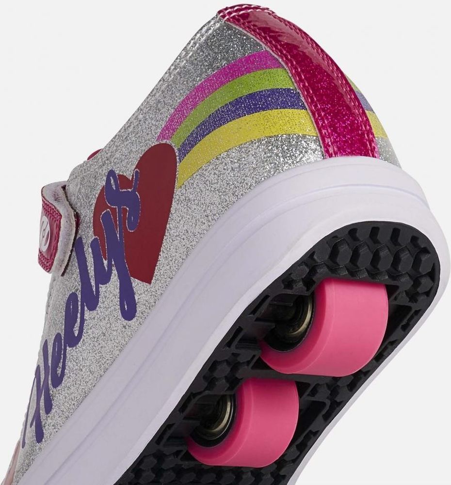 HeelysKinderSneakerSnazzyX2HE100935HE174SilverRainbowHeart-30