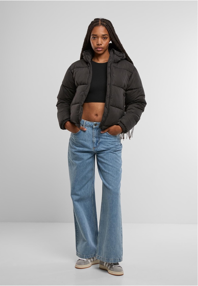 UrbanClassicsDamenSteppjackeLadiesPeachedPufferJacketWithHoodTB7587