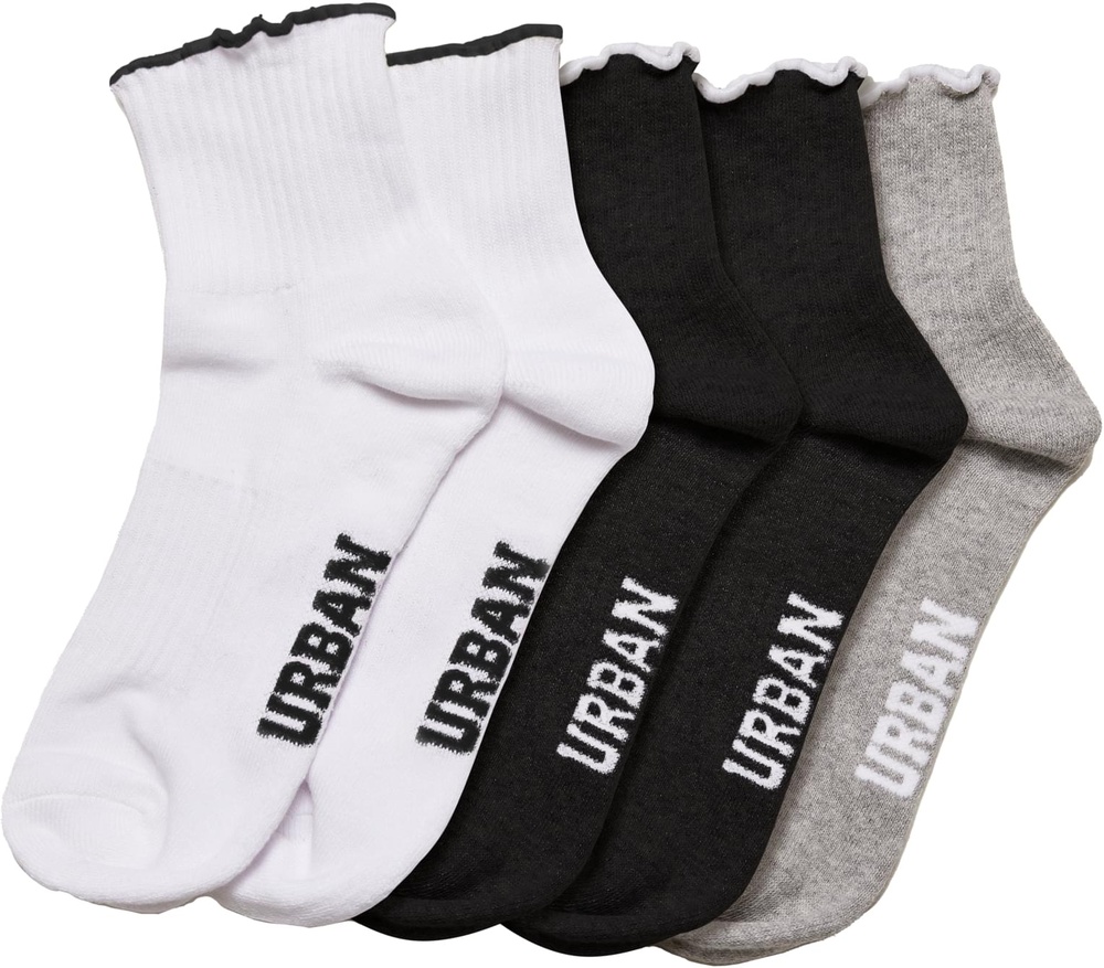 UrbanClassicsGirlySmallEdgeSocks4-PackTB5184