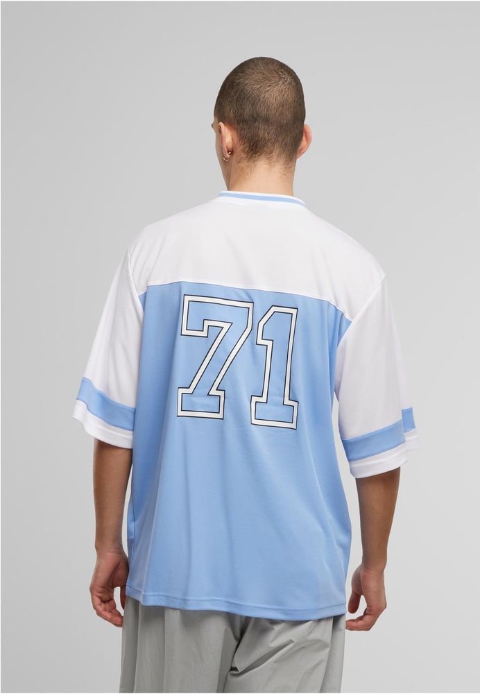 StarterBlackLabelT-ShirtV-NeckMeshTeeST422Carolinablue-L