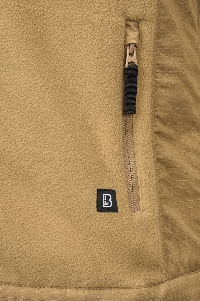 BranditMenJackeFleecejacketRipstopCamel-S