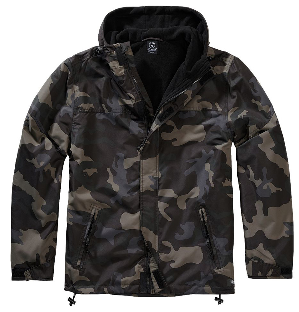 BranditJackeWindbreakerFrontzipinDarkcamo-S