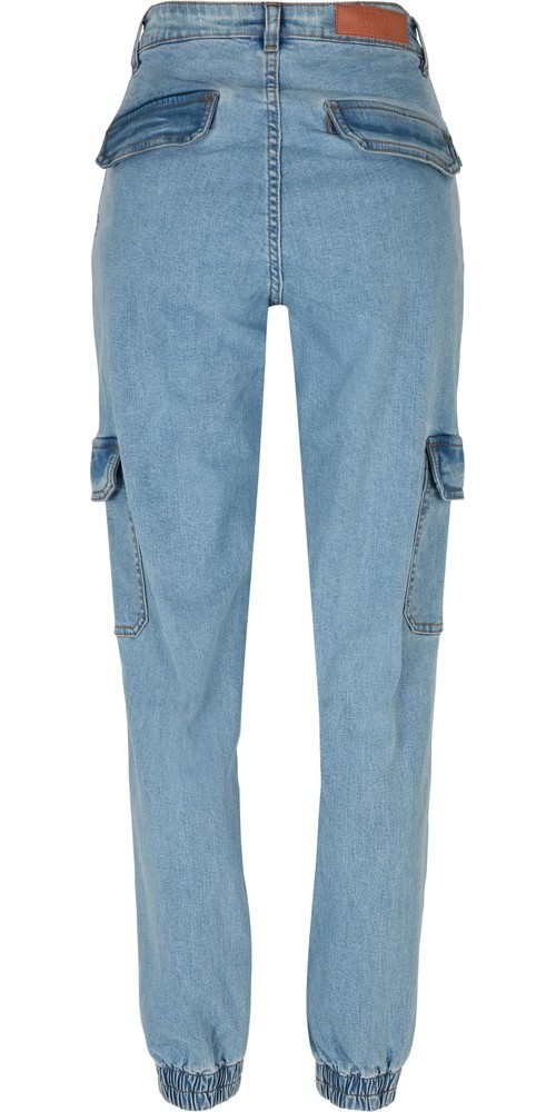 UrbanClassicsDamenLadiesOrganicStretchDenimCargoPantsClearblueBleached-26