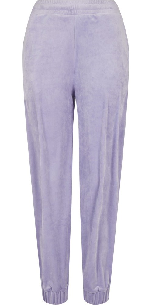 UrbanClassicsDamenLadiesHighWaistBallonVelvetSweatPantsLavender-3XL