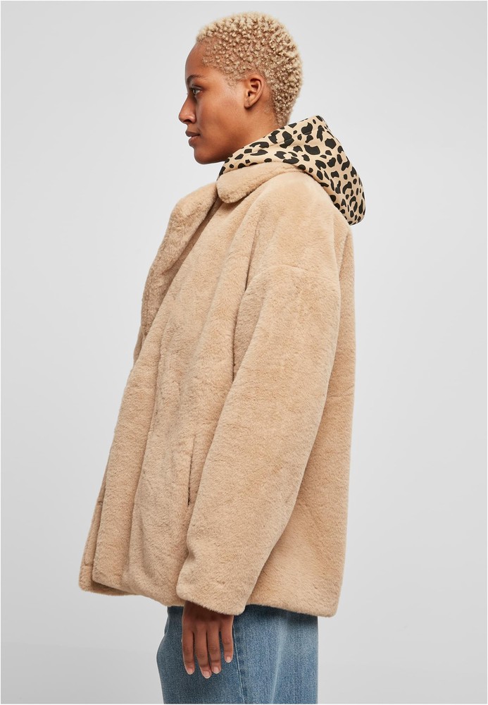 UrbanClassicsDamenJackeLadiesLapelTeddyJacket