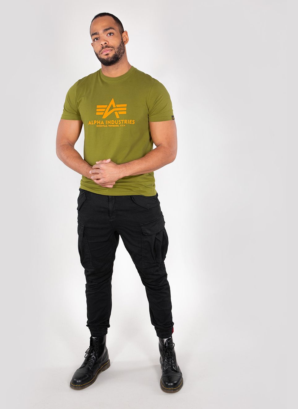 AlphaIndustriesBasicT-ShirtKhakiGreen-XXL