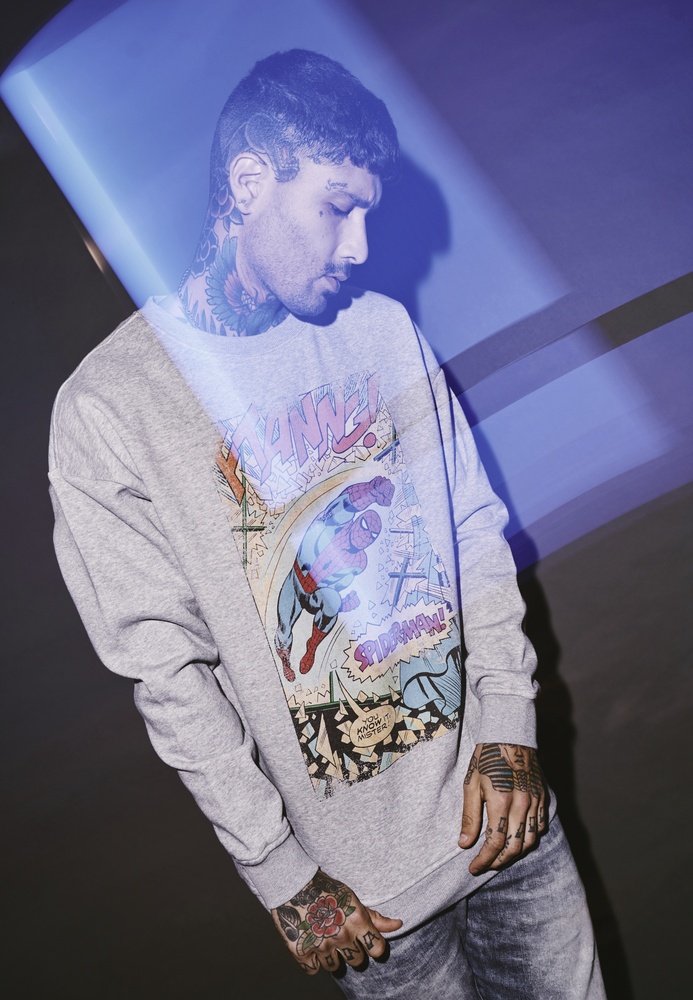 MerchcodeSpidermanFtanngCrewneckMC407