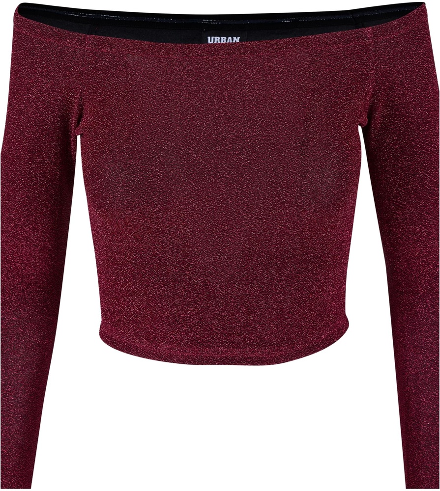 UrbanClassicsDamenLadiesOffShoulderGlitterLongsleeveTB6125