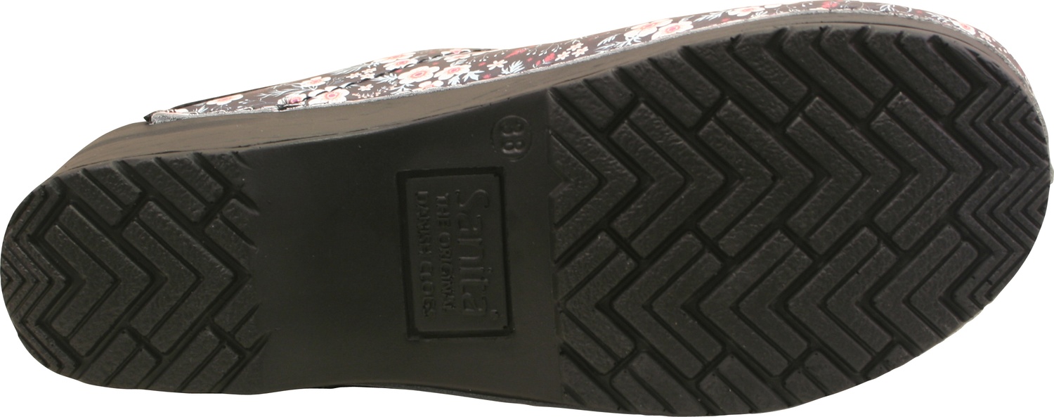 SanitaDamenOffenerClogOriginal-IsalenaOpenBlackWhite