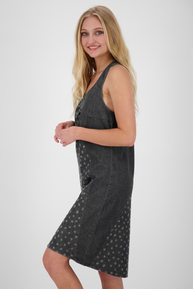 AlifeKickinDamenJeanskleidCameronAKDNMDressBlackDenim-XL