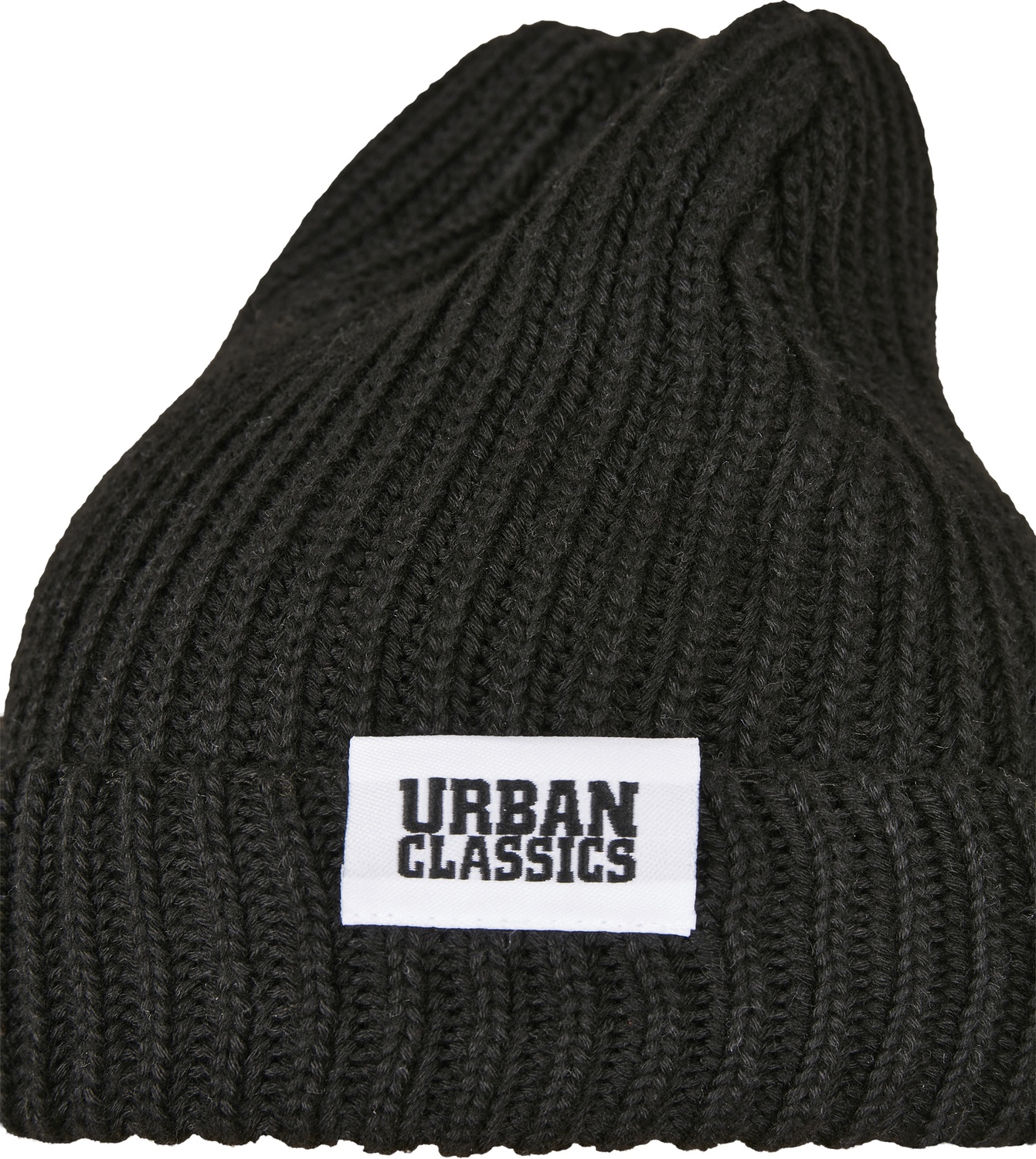 UrbanClassicsBeanieRecycledYarnFishermanBeanieBlack
