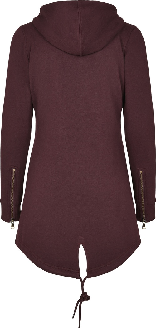 UrbanClassicsKinderJackeGirlsSweatParkaRedwine