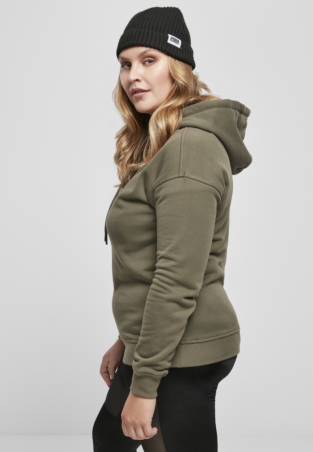 UrbanClassicsDamenHoodieLadiesOrganicHoodyOlive-3XL