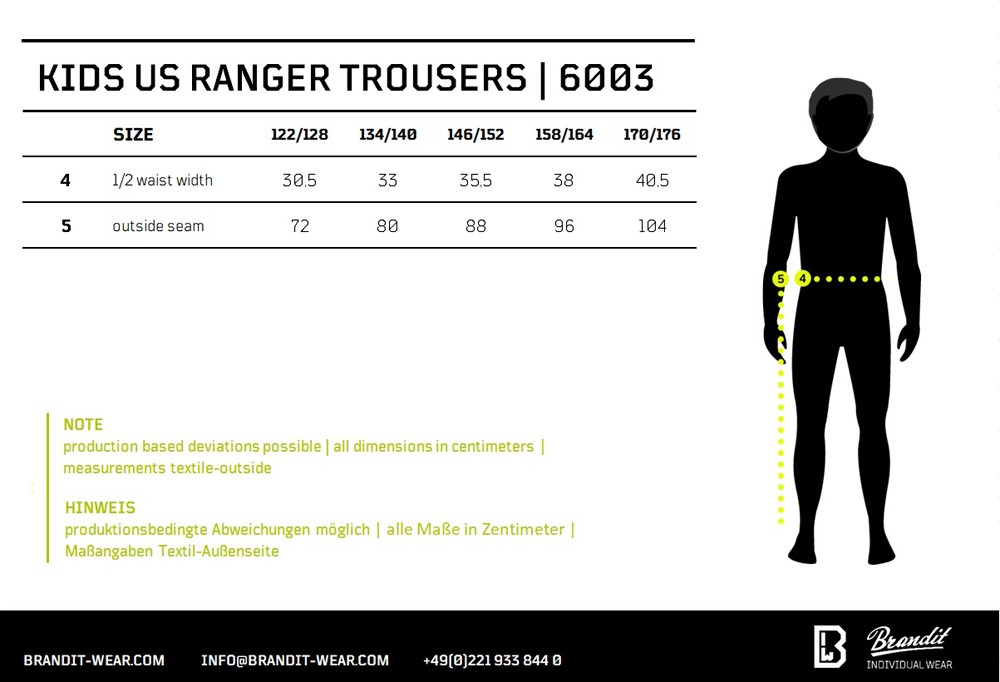 BranditKinderHoseKidsUSRangerTrouserOlive