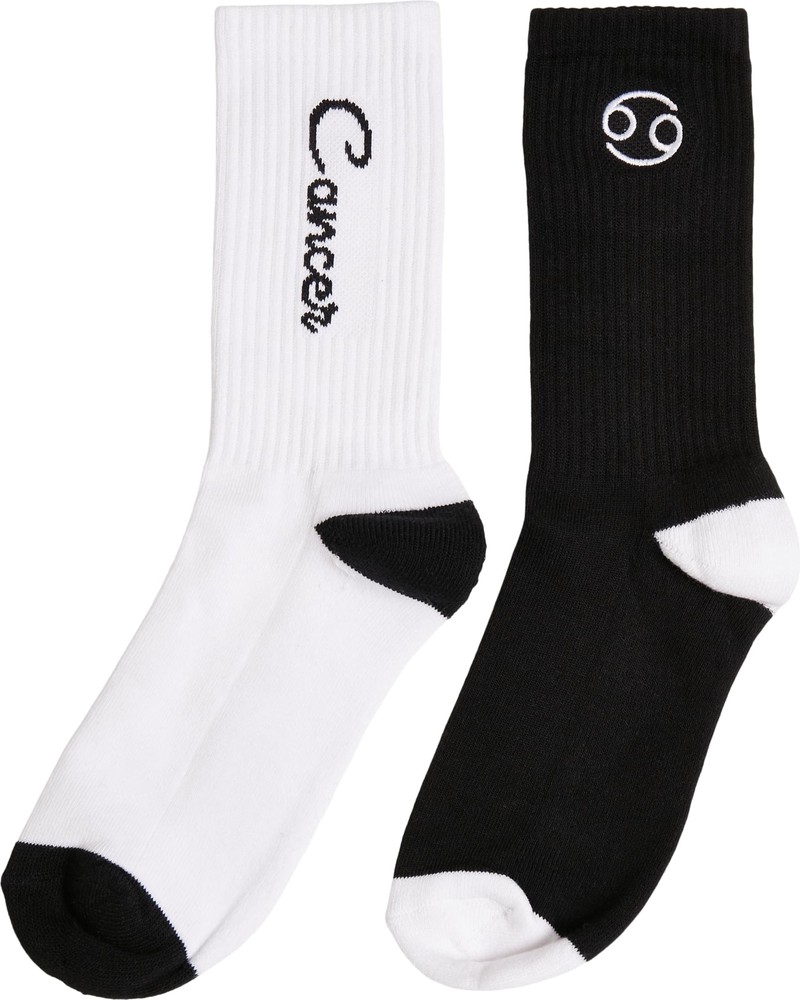 MisterTeeZodiacSocks2-PackBlackWhiteCancer-43-46
