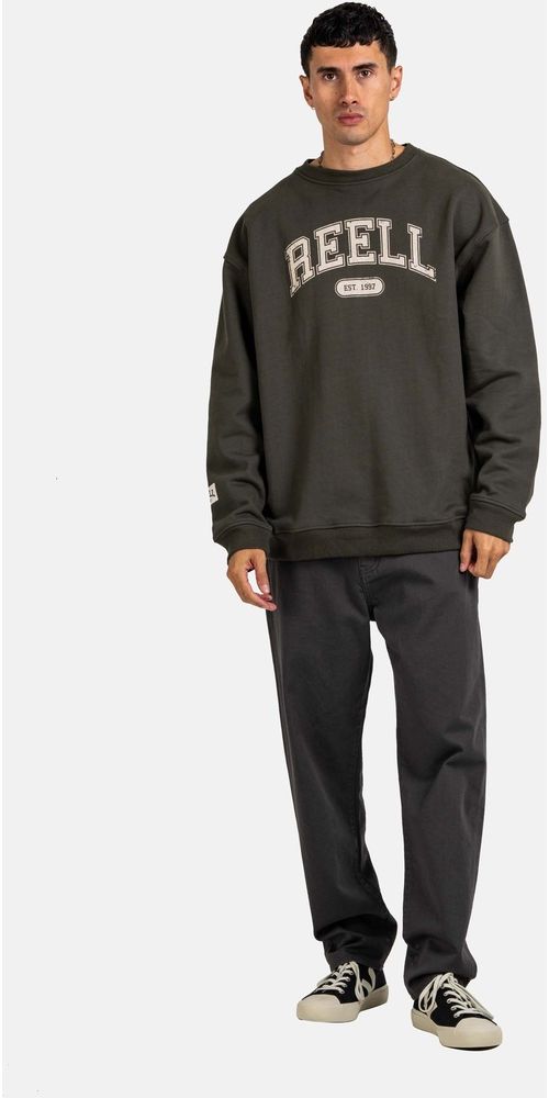 ReellSweatjackeTeamCrewneck1304-029-15-006JasperGreen-XS