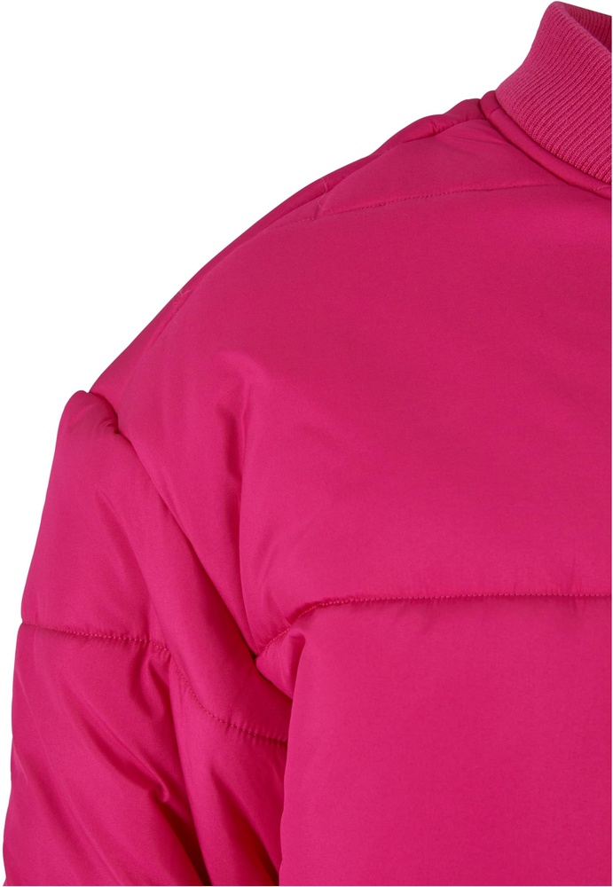UrbanClassicsDamenLadiesPufferBlousonTB6152Hibiskuspink-3XL