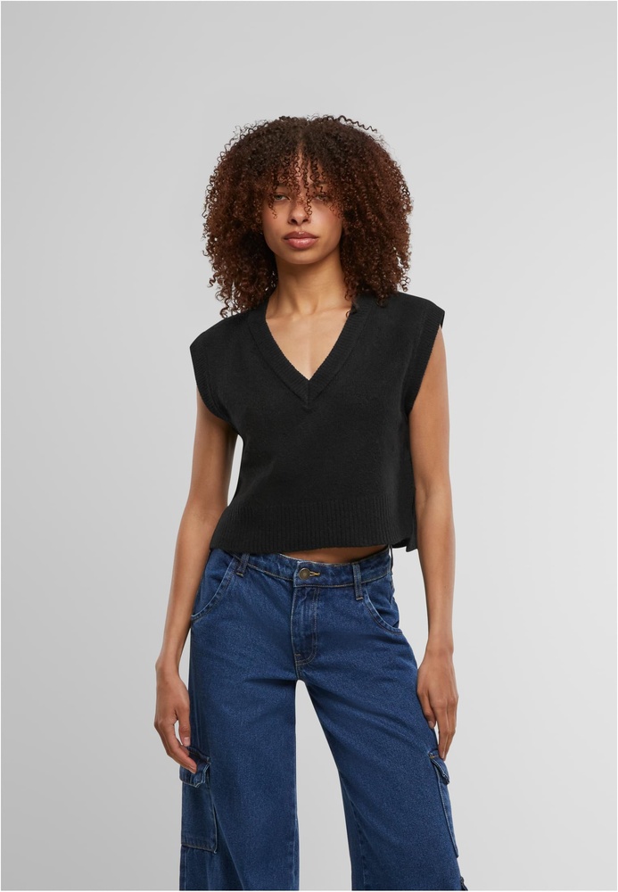 UrbanClassicsDamenCardiganLadiesSoftKnitPullunderTB7460Black-L