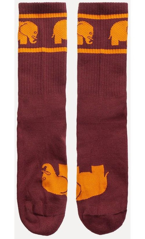 TrendsplantSockenBurgundyOrganicCottonAthleticSocksRed-39-425