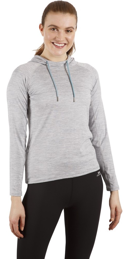 TrespassDamenHoodieSweatshirtHattie-FemaleActiveHoodiePlatinumMarl-XXS