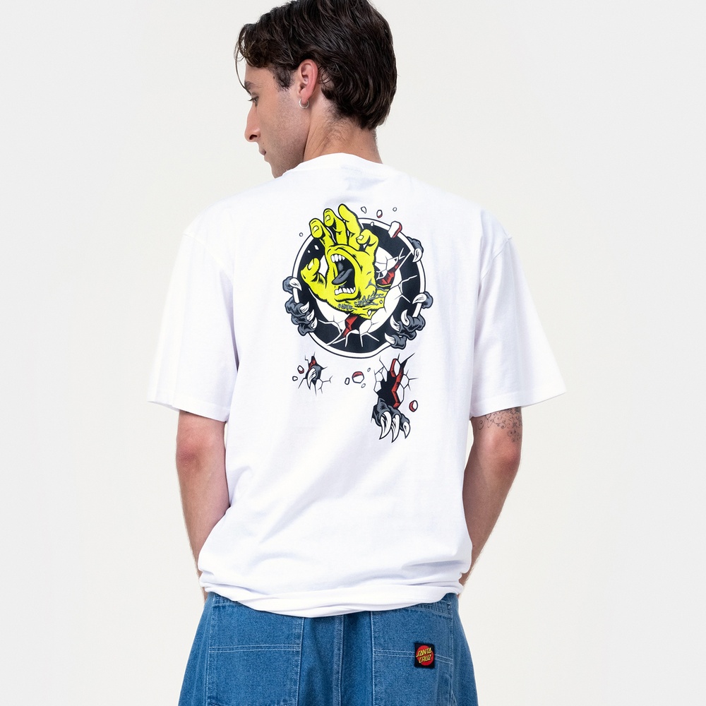 SantaCruzRoskoppScreamingTargetT-ShirtSCM-T3386White-XS