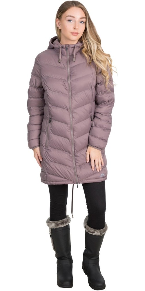 TrespassDamenJackeRianna-FemaleCasualJacketDustyHeather-XL