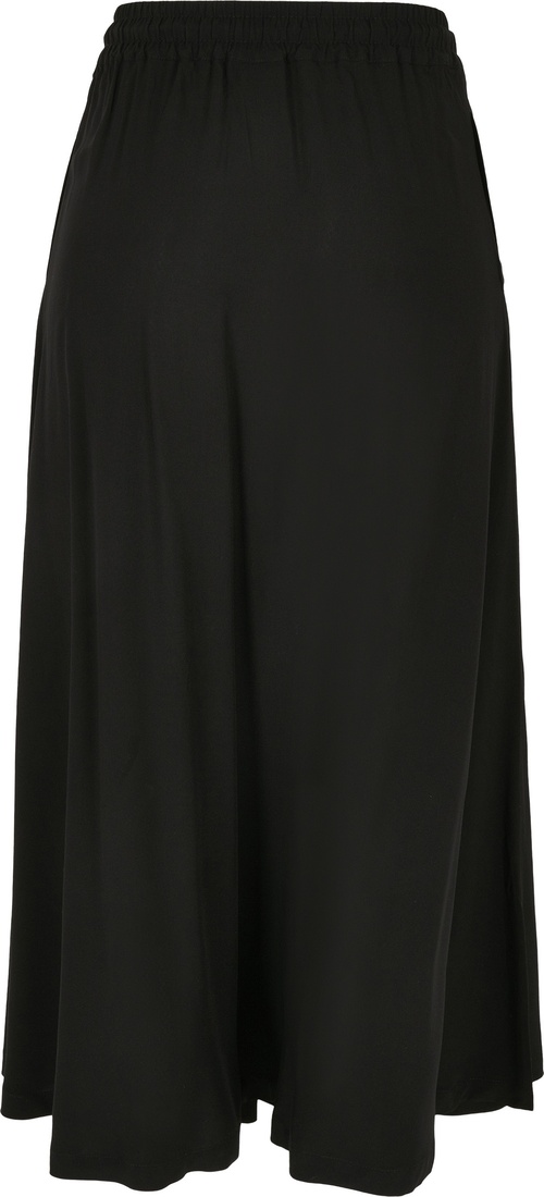 UrbanClassicsDamenRockLadiesViscoseMidiSkirtBlack-3XL