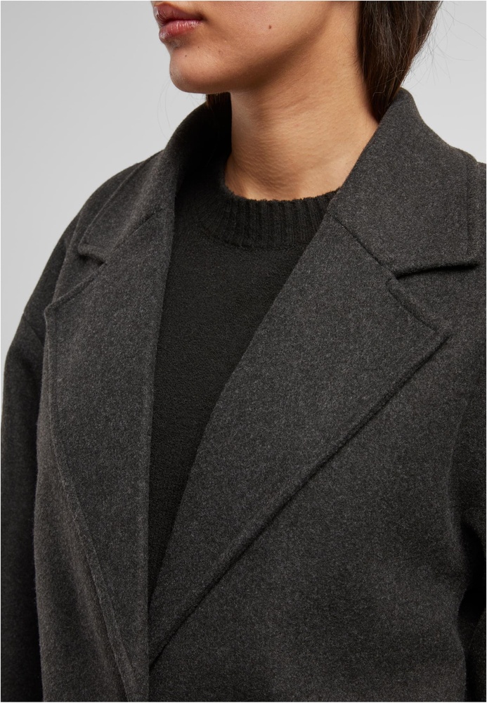 UrbanClassicsDamenMantelLadiesOversizedLongCoatTB6073AnthraciteMelange-3XL