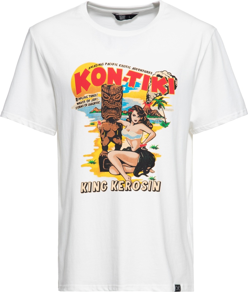 KingKerosinT-ShirtClassicKon-TikiKKU41072OffWhite-S