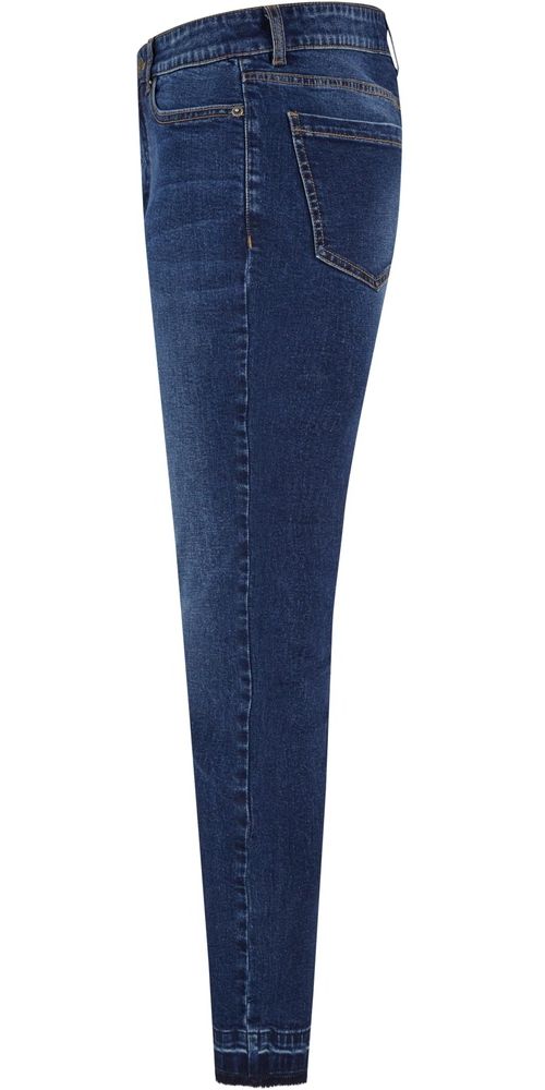 UrbanClassicsDamenLadiesSkinnyHighWaistOpenHemJeansTB6865DarkblueWashed-26