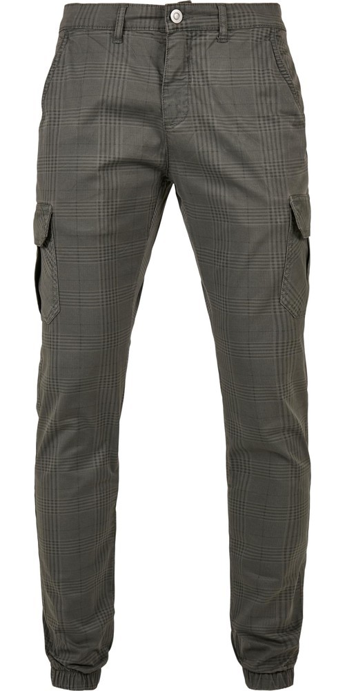 UrbanClassicsAOPGlencheckCargoJogPantsDarkgrey-3XL