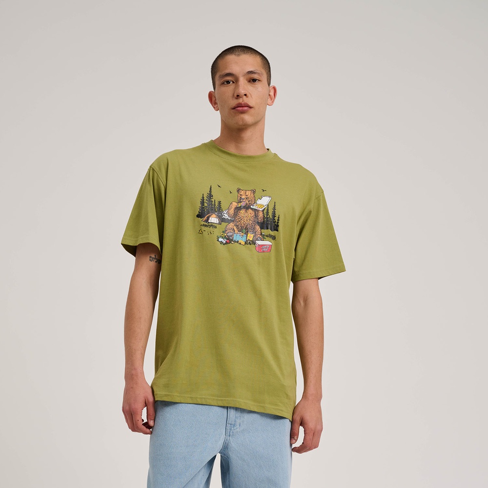 SantaCruzBraunPizzaBearT-ShirtSCM-T3223