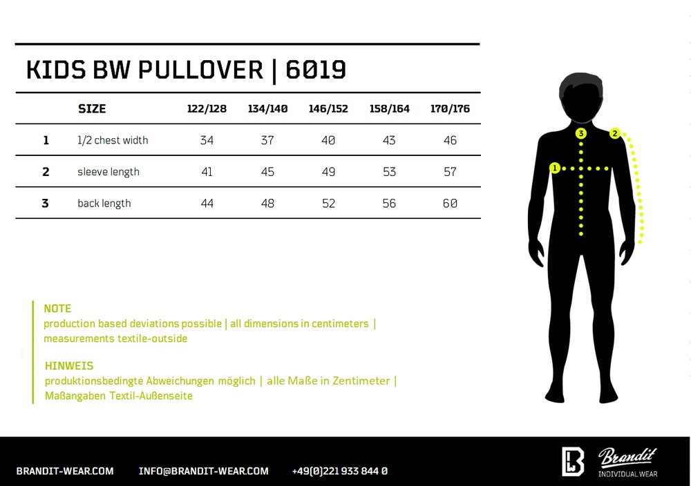 BranditKinderPulloverKidsBwPullover6019