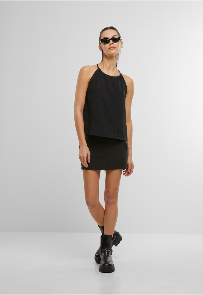 UrbanClassicsDamenLadiesStructuredTopTB7501Black-L