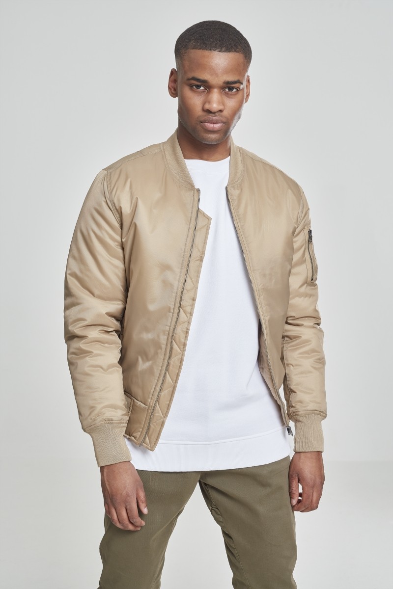 UrbanClassicsBomberJackeBasicBomberJacketBeige