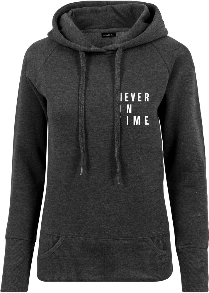 MisterTeeDamenLadiesNeverOnTimeHoody