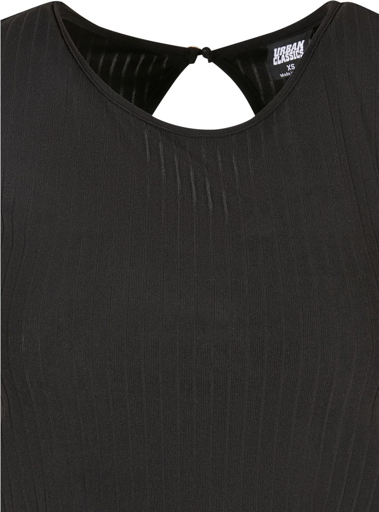 UrbanClassicsDamenOverallLadiesRibWidLegJumpsuitBlack