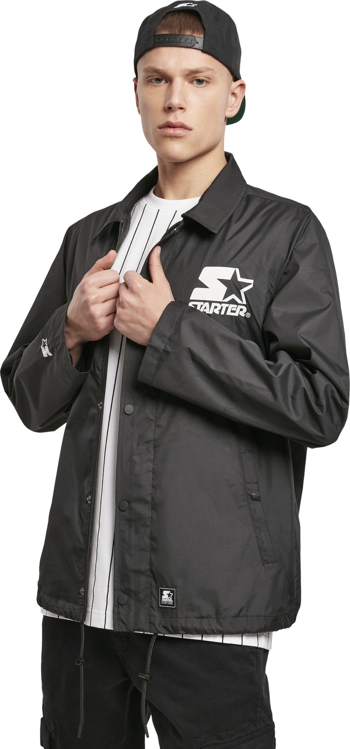 StarterBlackLabelJackeCoachJacketBlack