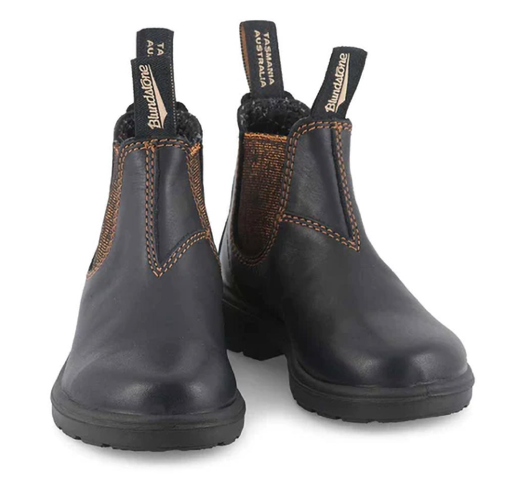 BlundstoneKinderStiefelBoots1992LeatherKidsBlackBronzeGlitter