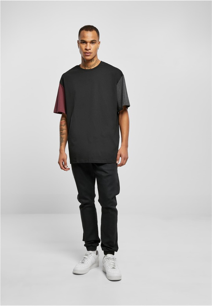 UrbanClassicsT-ShirtOrganicOversizedColorblockTeeBlack