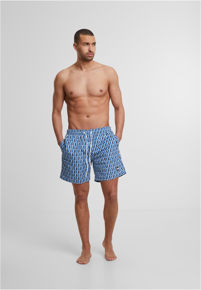 UrbanClassicsBadeshortsPatternSwimShortsTB2679BlueRetroPattern-3XL