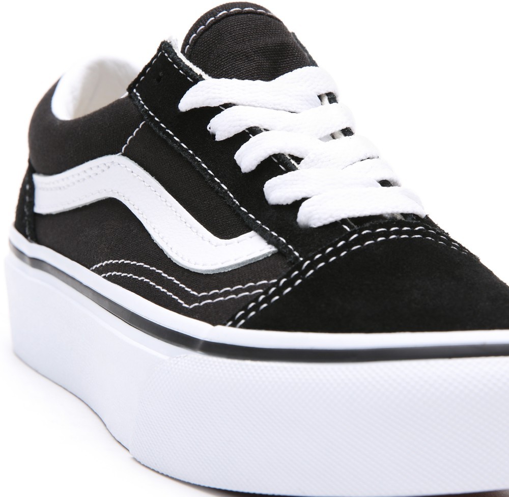 VansYouthUnisexKidsLifestyleClassicFTWSneakerUyOldSkoolPlatformBlackTrueWhite
