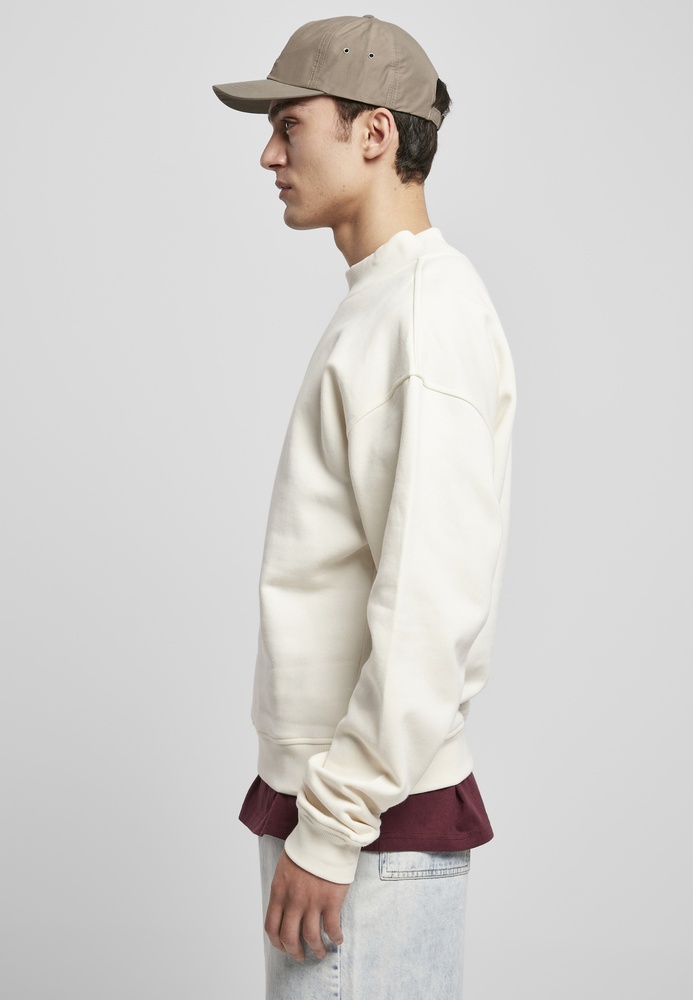 UrbanClassicsSweatshirtMockNeckCrewWhitesand-3XL