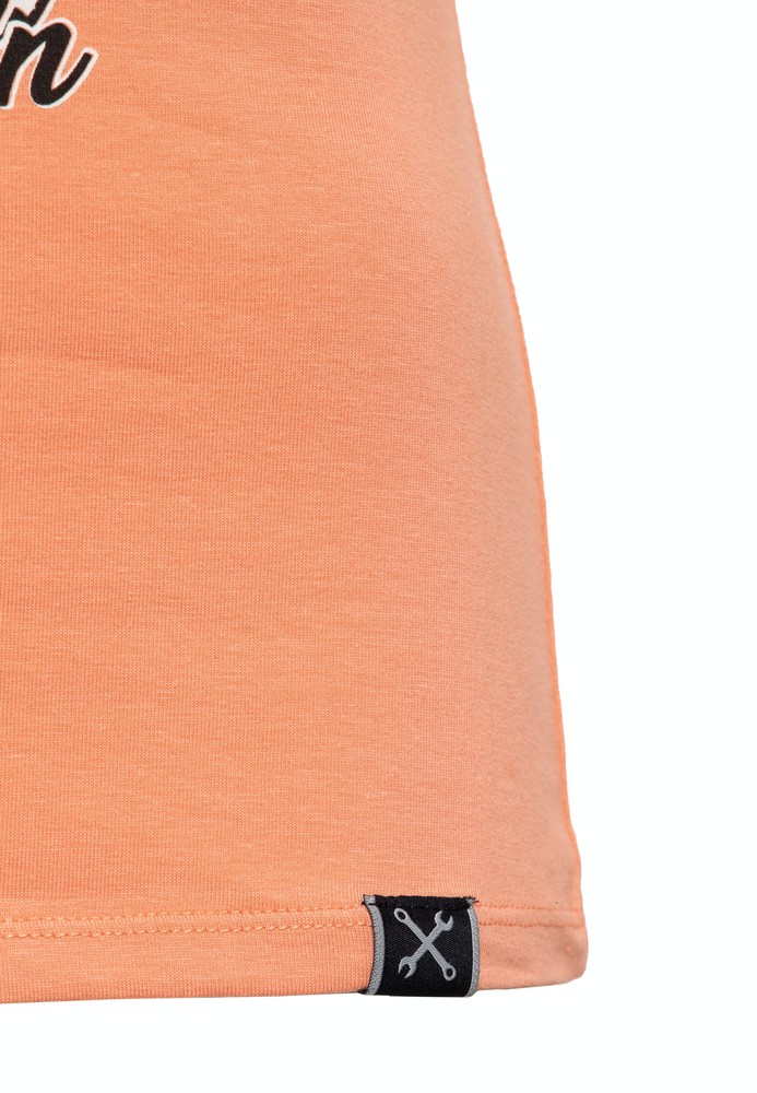 QueenKerosinDamenLuckyPrintT-ShirtOrange-3XL