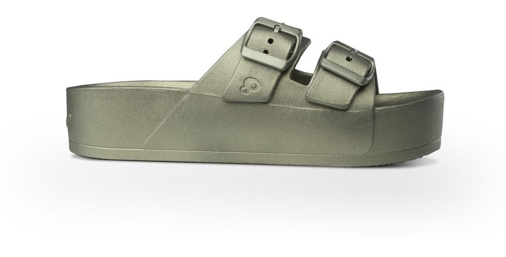 SchuzzSchuzzDamenSandalenJeannetteNacre0157OliveGrn-36