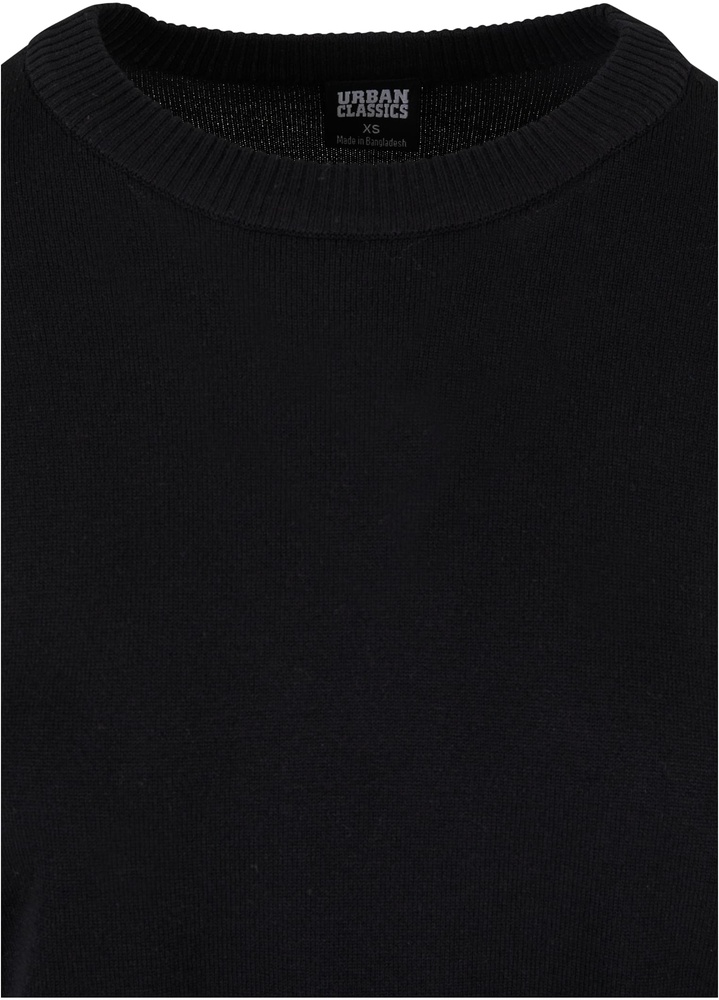 UrbanClassicsDamenLadiesKnittedRoundneckSweaterTB6902Black-3XL