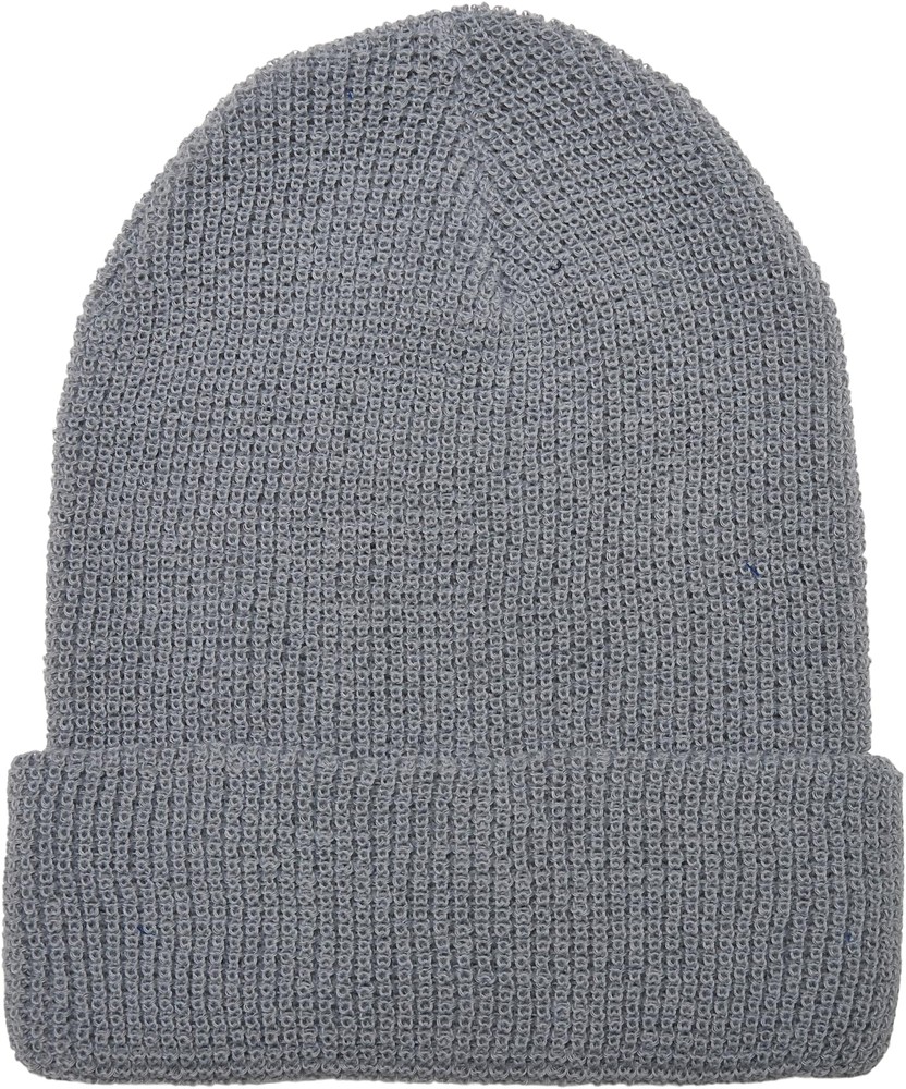 FlexfitMtzeRecycledYarnWaffleKnitBeanieGrey