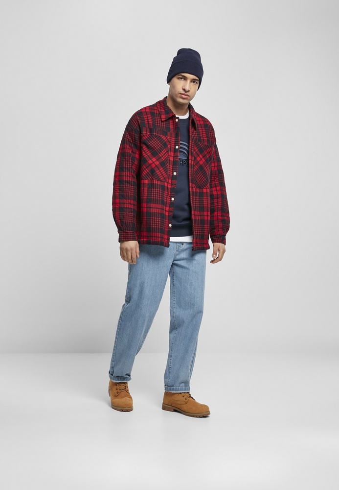 SouthpoleJackeFlannelQuiltedShirtJacketDarkred