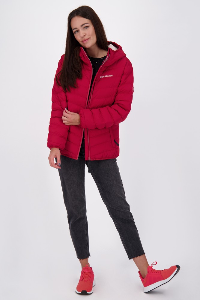 AlifeKickinDamenSteppjackeRabeaAKAJacketCranberry-2XL
