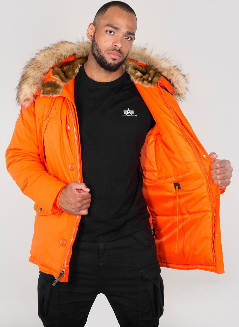 AlphaIndustriesPolarJacketJackeFlameOrange